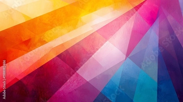 Fototapeta Abstract colorful geometric background.