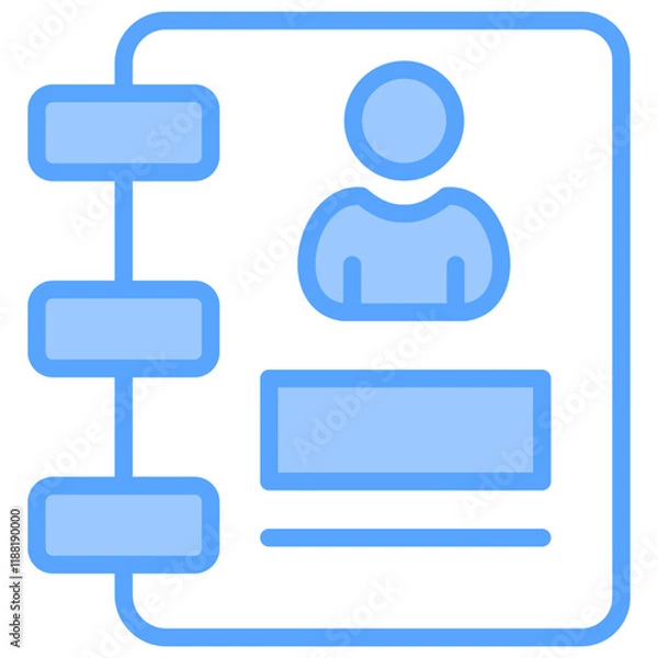 Obraz Contact Book Icon