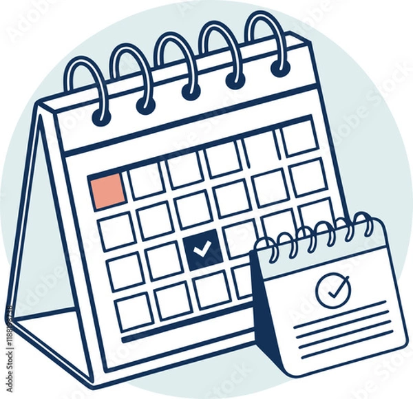 Obraz Calendar Icon Vector