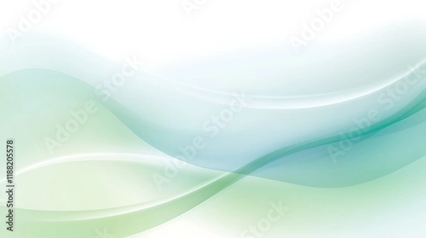 Fototapeta Abstract Green Blue Wave Background Design