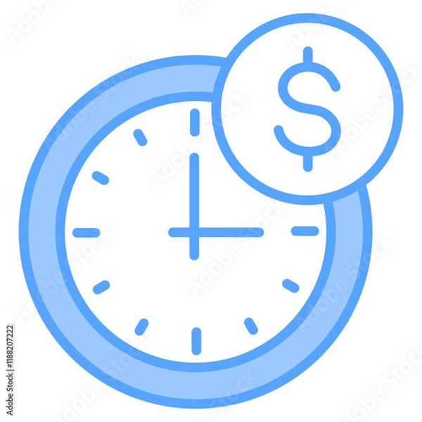 Obraz Time Is Money Icon