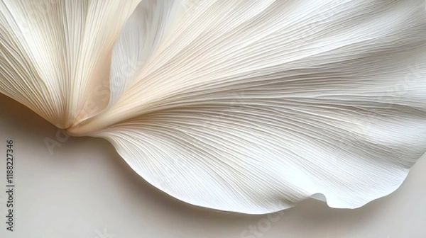 Fototapeta Delicate petal textures illuminated in macro with soft, layered detail, flora focus, natural elegance