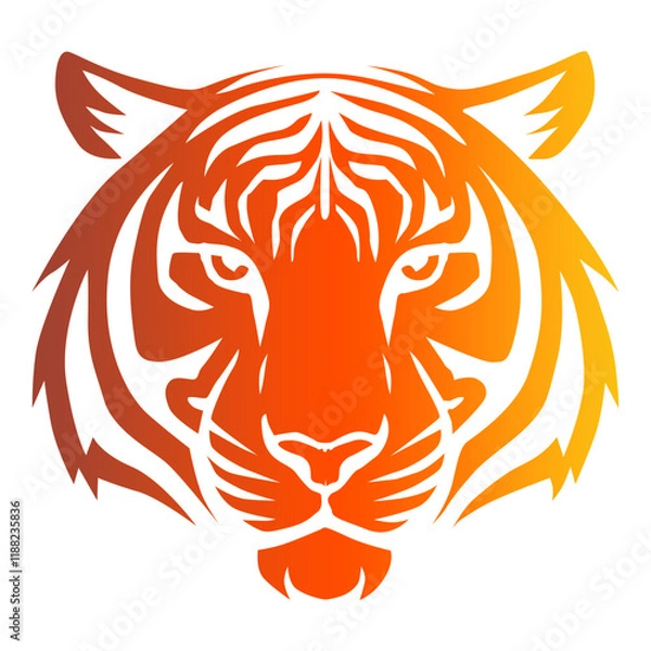 Obraz tiger head vector