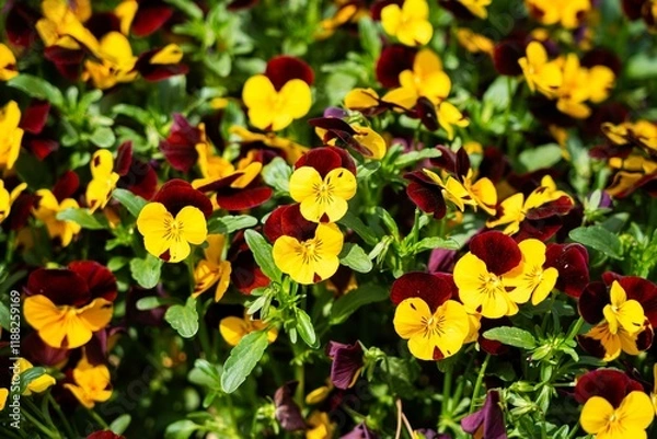 Fototapeta 알록달록 활짝 핀 꽃