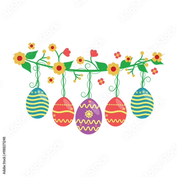 Obraz Easter garland