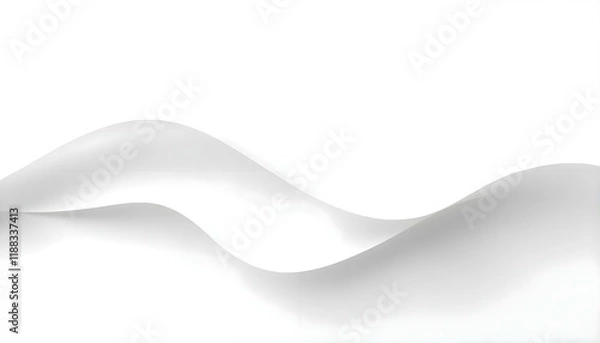 Fototapeta an abstract white background with wavy lines