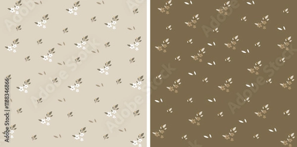 Obraz Seamless Flower leaf Pattern