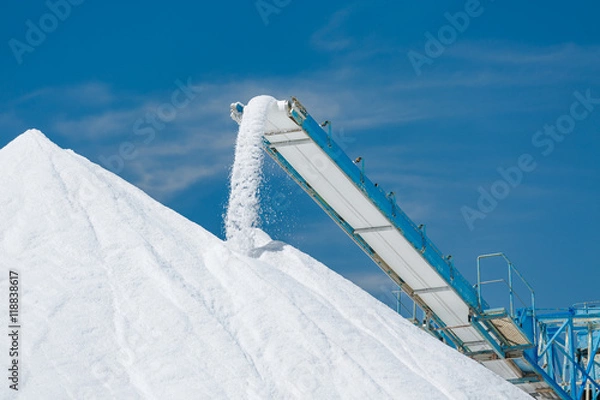 Obraz Sea salt production and storage