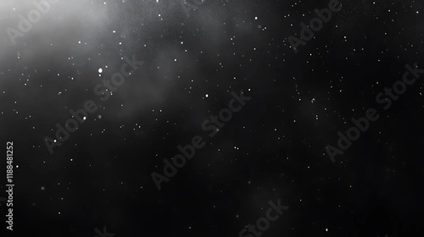Fototapeta Abstract Dark Background With Floating Particles