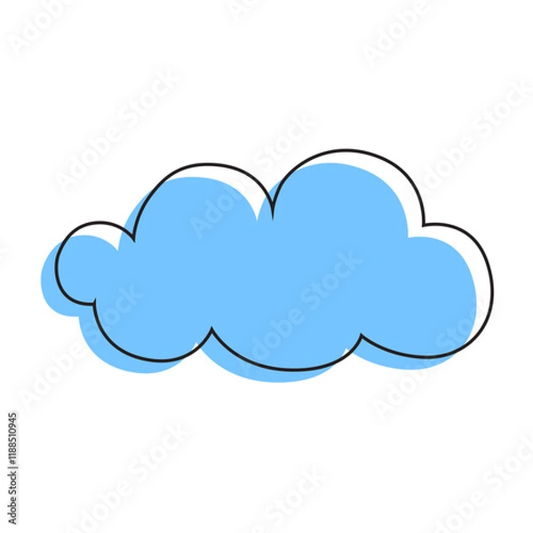 Fototapeta blue cloud element