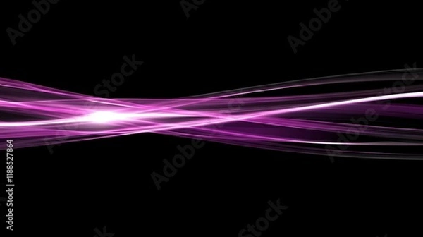 Fototapeta Abstract Light Waves, Dynamic Motion Background, Suitable for Website Banner