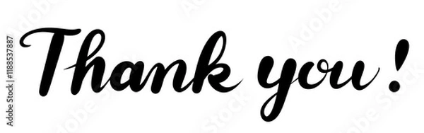 Obraz Thank you! の手書き文字