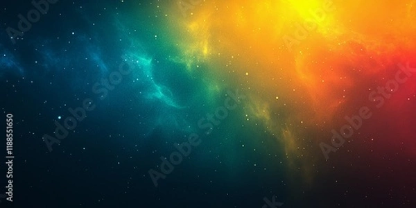 Obraz Vibrant blue and yellow grainy surface with subtle noise, ideal for creative backgrounds and artistic compositions, comic book style