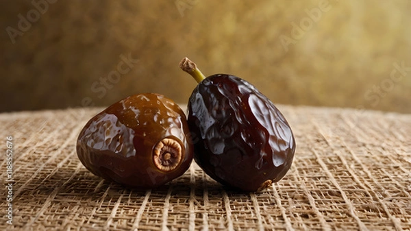 Fototapeta Typical Arabic dates for breaking the fast 