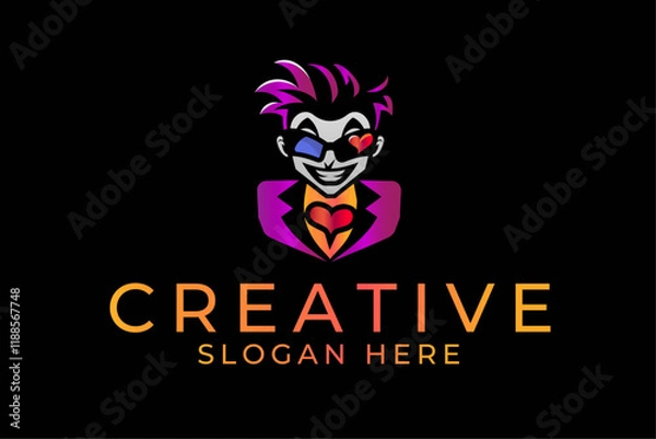 Fototapeta funny cartoon character playful circus 