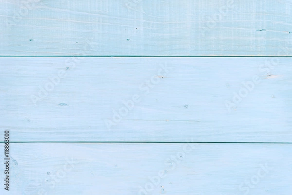 Fototapeta light blue wood background texture with tack was hammered