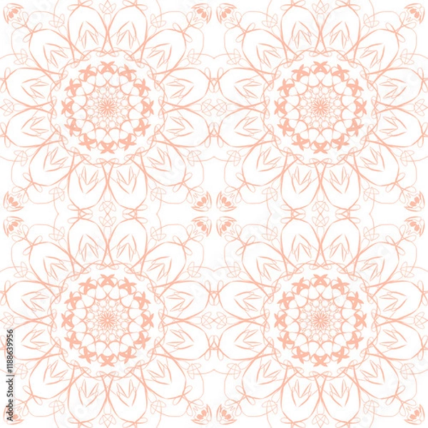Fototapeta seamless floral pattern