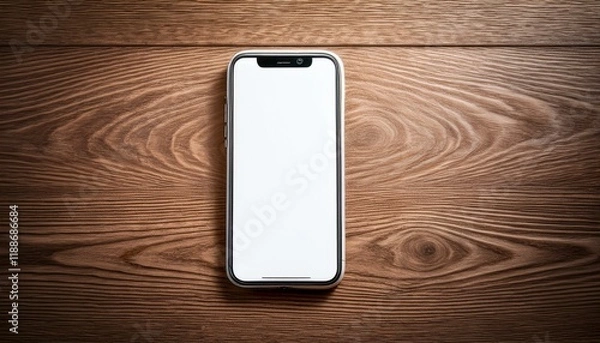 Fototapeta Embrace the simplicity of a smartphone.  