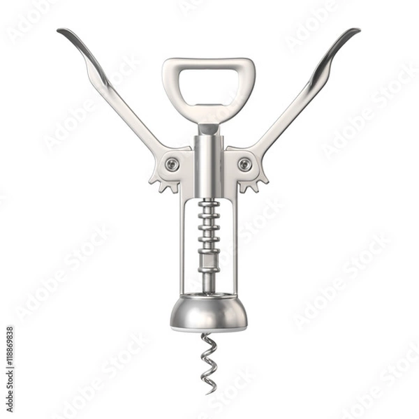 Fototapeta Corkscrew, isolated on white background