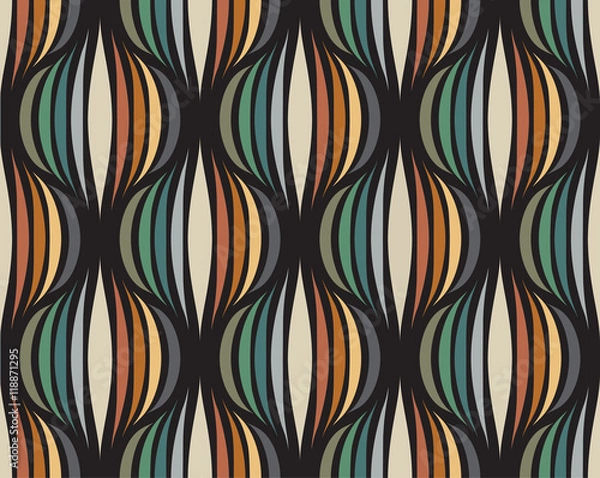Fototapeta Retro repetitive wallpaper - Vintage vector pattern
