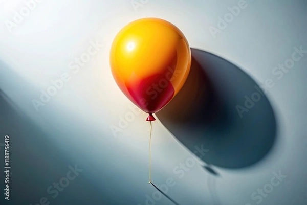Fototapeta Colorful Empty Balloon, Bright Balloon, Sharp Balloon Image, Inflatable Balloon Photography