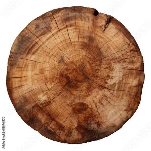 Fototapeta cross section of tree trunk