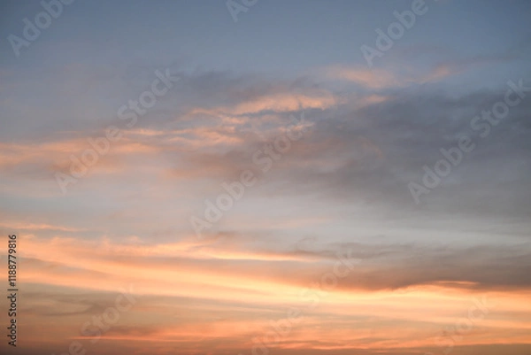 Fototapeta Beautiful sunset sky with cloud.