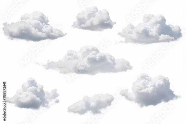 Fototapeta Varying Cloud Formations Dancing Across a Sky