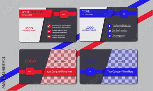 Obraz Modern and simple business card design