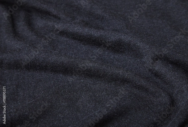 Obraz A full page of black fine knit fabric texture