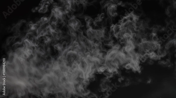Obraz smoke on black background