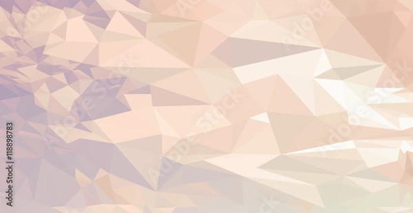 Fototapeta Low Poly abstract  sky