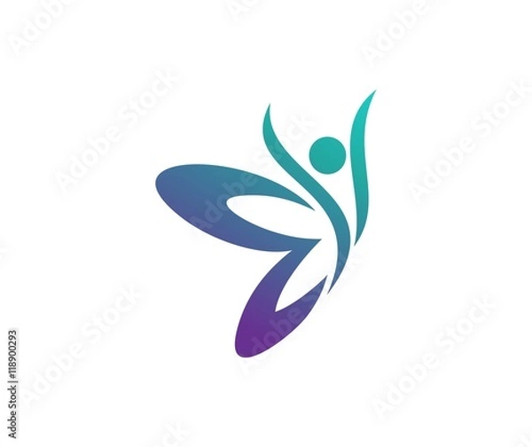 Obraz Butterfly logo