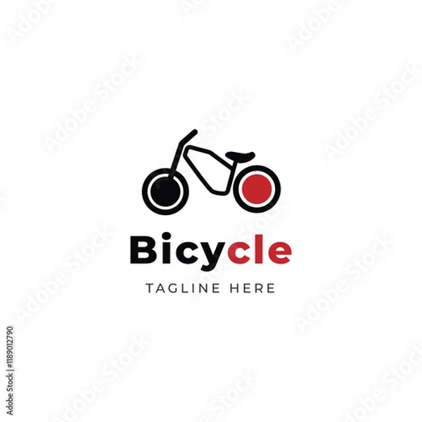 Fototapeta Bicycle logo design template vector
