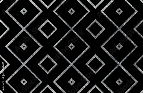 Fototapeta Geometrical silver pattern.