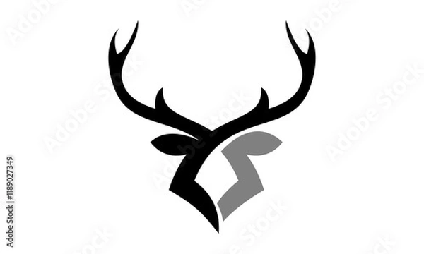 Obraz deer antler logo