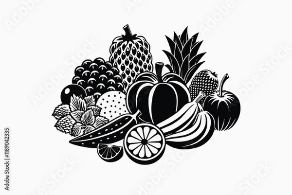 Fototapeta vagetables frutas A.eps