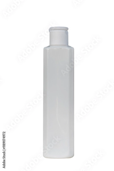 Obraz White unbranded dispenser bottle isolated on white background