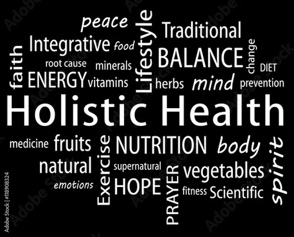 Obraz Holistic Health Word Cloud