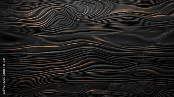 Fototapeta African blackwood background: lacquered finish. Blazewood. Illustration