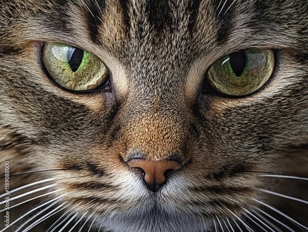 Fototapeta close up of a cat face