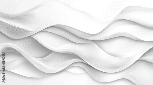 Fototapeta Minimalistic Monochrome Abstract Waves Seamless Texture