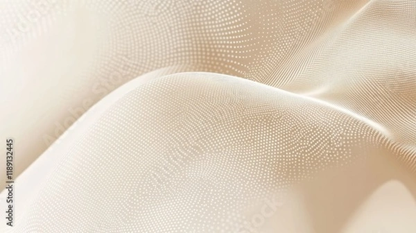 Obraz Serene Minimalism: Elegant Beige Gradient Dot Abstract Composition