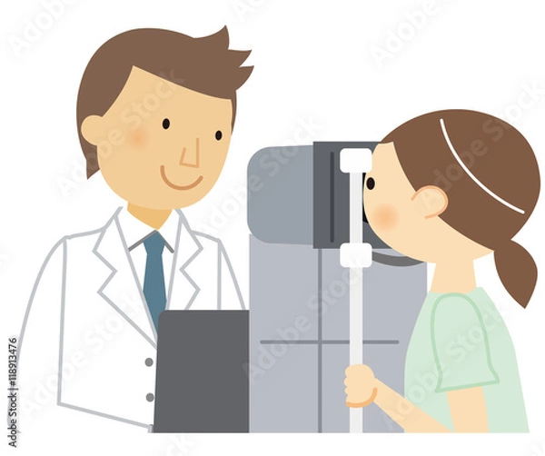 Obraz 眼底検査　女性