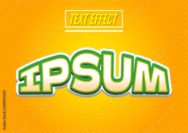 Fototapeta Arc upper Text effect style