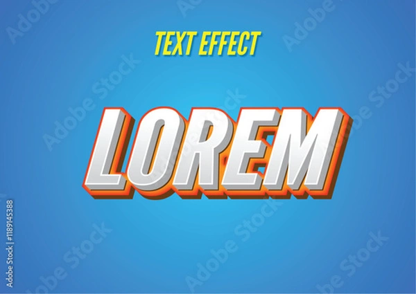 Fototapeta Orange 3d Text effect