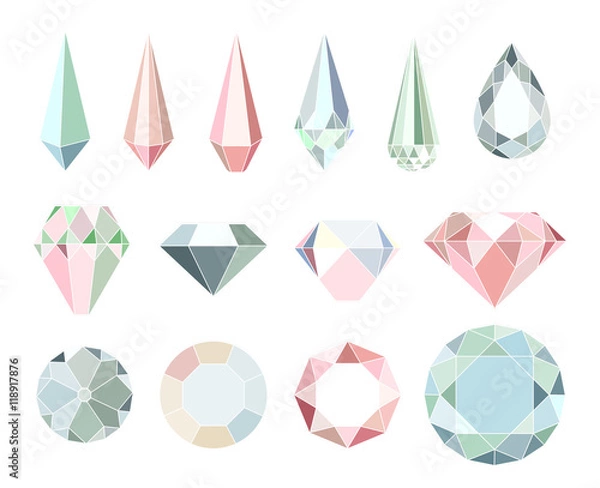 Obraz diamonds and crystals