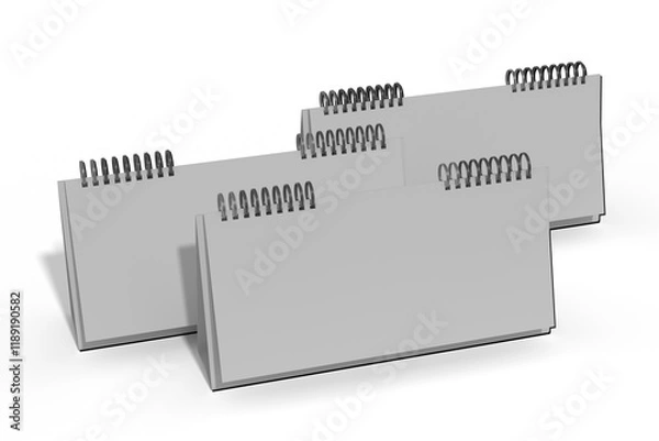 Obraz Desk calender and Wall  mockup