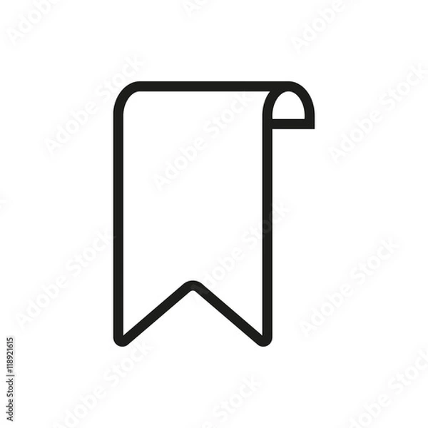Fototapeta Bookmark - vector icon.