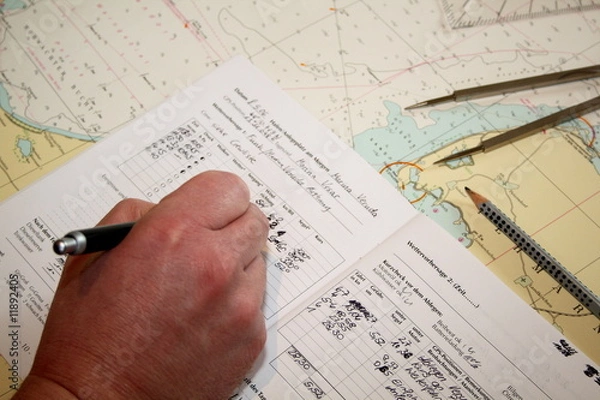 Obraz Logbuch schreiben